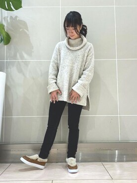 「ファー」｜「アイテム（スリッポン）」を使った、JELLYBEANSさん（レディース・148cm）の秋コーディネート
