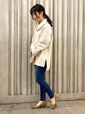 「JELLY BEANS（ジェリービーンズ）のアイテム（パンプス）」を使った、JELLYBEANSさん（レディース・148cm）の冬コーディネート
