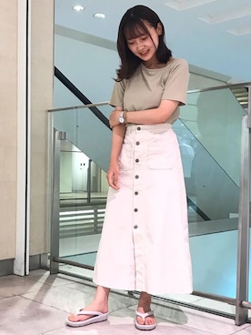 「ビーサンコーデ」｜JELLYBEANSさん（レディース・158cm）の夏コーディネート