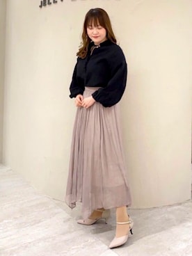 「タックイン」｜JELLYBEANSさん（レディース・158cm）の冬コーディネート