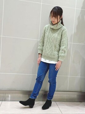 「JELLY BEANS（ジェリービーンズ）のアイテム」を使った、JELLYBEANSさん（レディース・156cm）の冬コーディネート