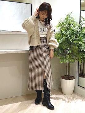 「JELLY BEANS（ジェリービーンズ）のアイテム」を使った、JELLYBEANSさん（レディース・157cm）の冬コーディネート