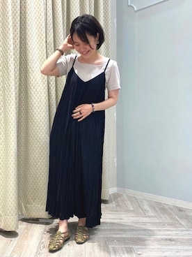 「アイテム（サンダル、グリーン系）」を使った、JELLYBEANSさん（レディース・158cm）の夏コーディネート