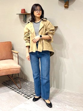 「JELLY BEANS（ジェリービーンズ）のアイテム（バレエシューズ）」を使った、JELLYBEANSさん（レディース・157cm）の春コーディネート