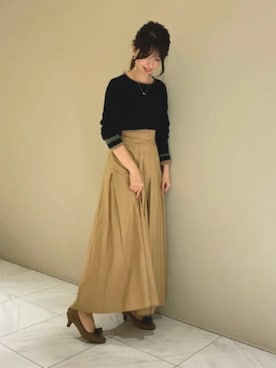 「タックイン」｜JELLYBEANSさん（レディース・158cm）の秋コーディネート