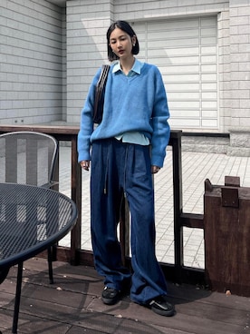 「アイテム（スニーカー）」を使った、Ting Jianさん（レディース・160cm・30代）の春コーディネート