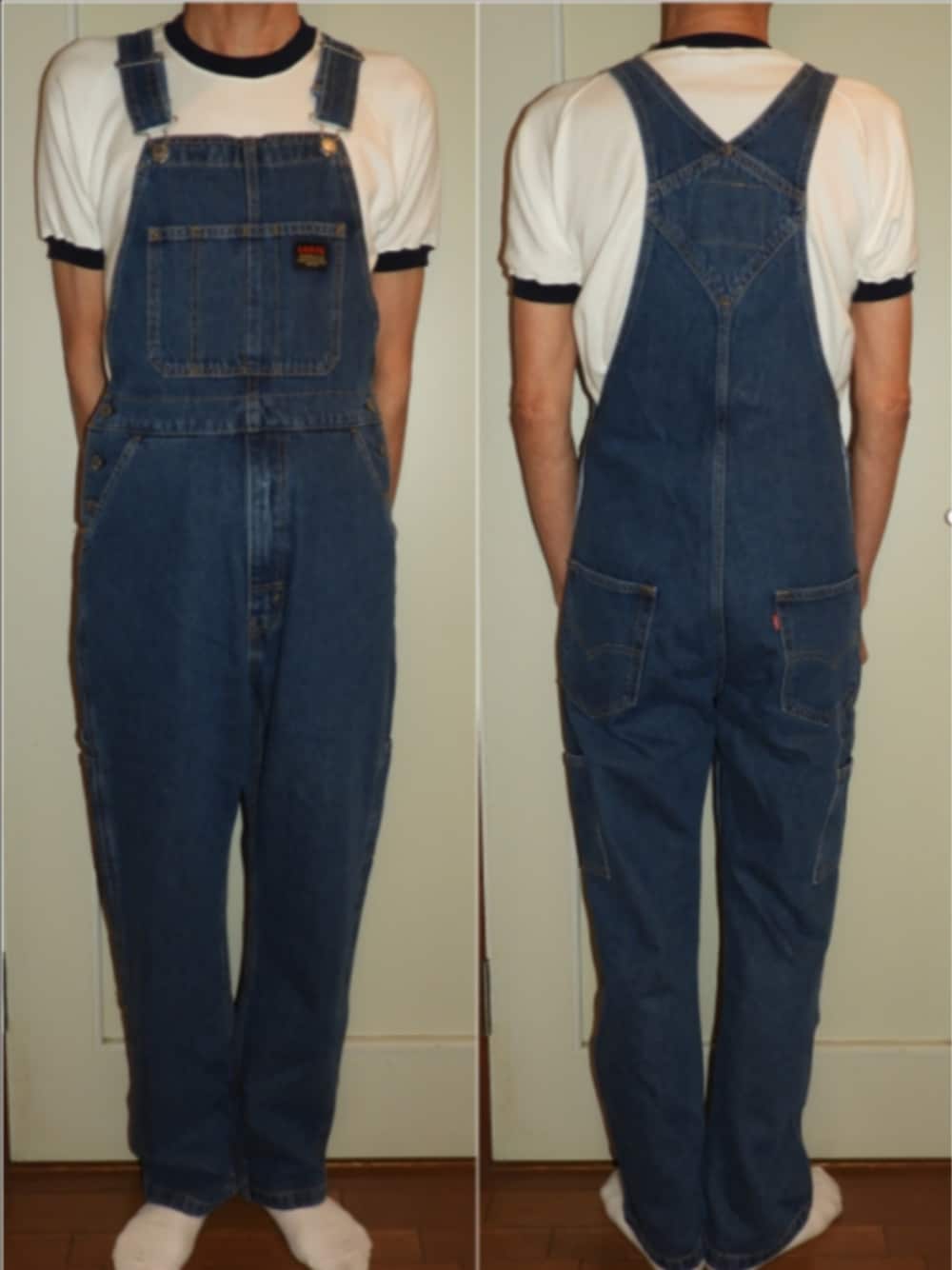 「Levi'sのアイテム（サロペット/オーバーオール、ブルー系）」を使った、bibfreak/オーバーオール研究室長さん（メンズ・177cm）の春コーディネートの1枚目の写真