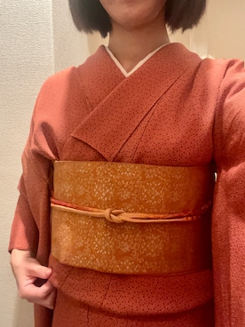 「アイテム（着物）」を使った、kiroさん（レディース・167cm）の冬コーディネート