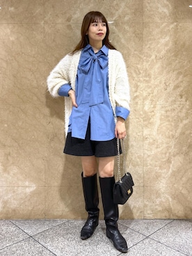 「VIS（ビス）の【洗える】ジャージメルトンショートパンツ（その他パンツ）」を使った、yuukaさん（レディース・164cm）の秋コーディネート
