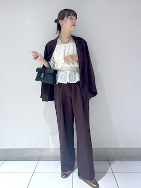 「VIS（ビス）のアイテム（パンツ）」を使った、yuukaさん（レディース・164cm）の夏コーディネート