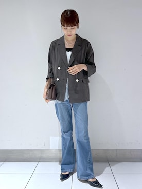 「VIS（ビス）のアイテム（パンツ）」を使った、yuukaさん（レディース・164cm）の夏コーディネート