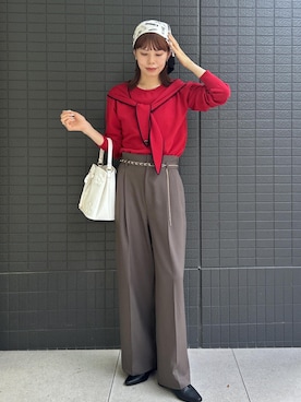 「VIS（ビス）のアイテム（バッグ）」を使った、yuukaさん（レディース・164cm）の夏コーディネート