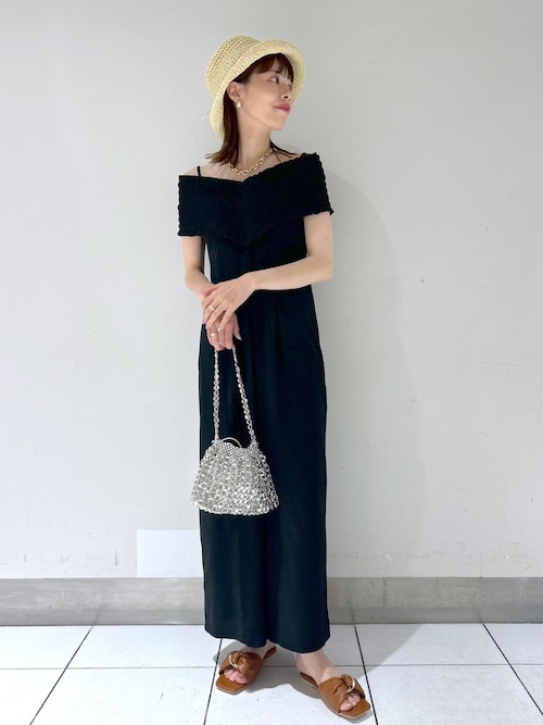 mylan オールインワン　リボン　オフショルダー 楽天市場】オールインワン オフショルダー シャーリング リボン