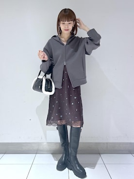 「MARY QUANT（マリークワント）のアイテム」を使った、yuukaさん（レディース・164cm）の秋コーディネート