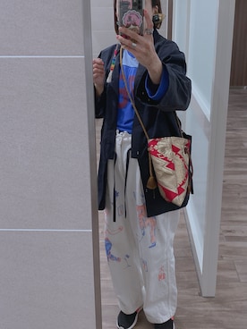 「no brand（ノーブランド）のアイテム（その他パンツ）」を使った、mii ♡さん（レディース・164cm）の冬コーディネート