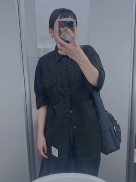 「VINTAGE（ヴィンテージ）のアイテム（シャツ/ブラウス）」を使った、mii ♡さん（レディース・164cm）の秋コーディネート