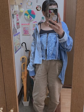 「アイテム（チノパンツ）」を使った、mii ♡さん（レディース・164cm）の秋コーディネート