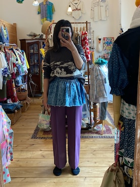 「アイテム（デニムスカート）」を使った、mii ♡さん（レディース・164cm）の冬コーディネート