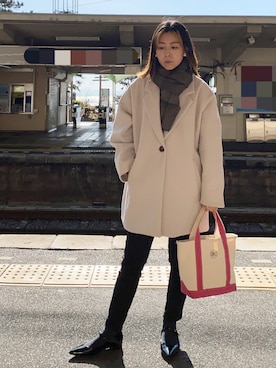 「L.L.Bean（エルエルビーン）のアイテム」を使った、I TSU KOさん（骨格ストレート・レディース・161cm）の冬コーディネート