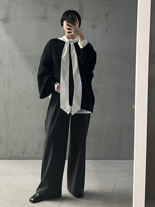 MOCAページ セール】Vネック透かし編みオーバーニット（ニット/セーター