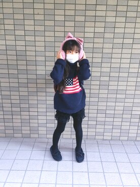 「星条旗」｜いおさん（レディース・161cm）の秋コーディネート