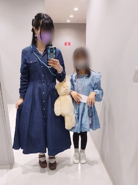 「VINTAGE（ヴィンテージ）のアイテム（ワンピース）」を使った、いおさん（レディース・161cm）の春コーディネート