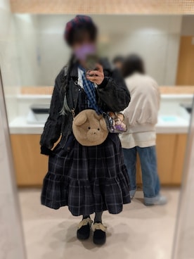 「Handmade（ハンドメイド）のアイテム（バッグ）」を使った、いおさん（レディース・161cm）の春コーディネート