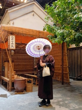 「アイテム（着物）」を使った、いおさん（レディース・161cm）の秋コーディネート