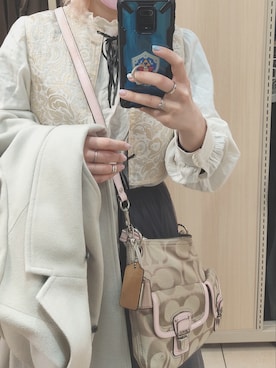 「fifth（フィフス）の[低身長サイズ有]チュールロングスカート（スカート）」を使った、いおさん（レディース・161cm）の春コーディネート