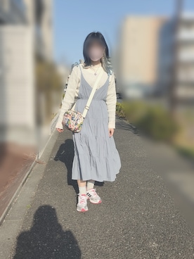 「Re:make（リメイク）のアイテム」を使った、いおさん（レディース・161cm）の春コーディネート