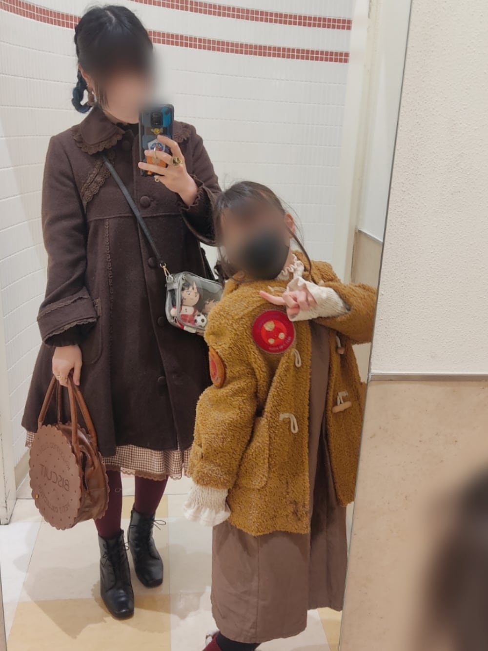 swimmer スイマー ビスケット ハンドバッグ ブラウン 値下【難あり