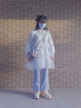 「Cath Kidston（キャスキッドソン）のアイテム」を使った、いおさん（レディース・161cm）の春コーディネート