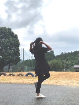 「CONVERSE（コンバース）のconverse（コンバース） ALL STAR OX（オールスターOX）（スニーカー）」を使った、marinaさん（レディース・166cm）の秋コーディネート