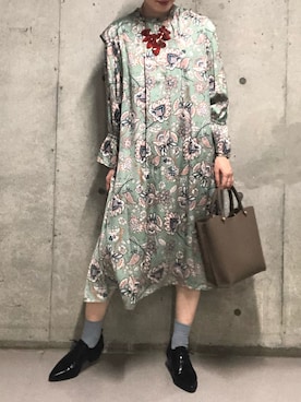「Cepica（セピカ）のアイテム（ワンピース/ドレス）」を使った、ころさん（レディース・168cm）の秋コーディネート