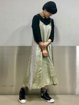 「Cepica（セピカ）のアイテム（ワンピース/ドレス）」を使った、ころさん（レディース・168cm）の夏コーディネート