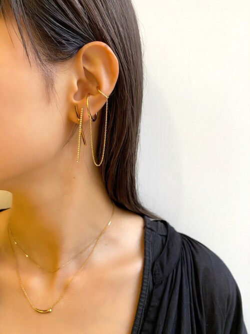 PAS TIERRA WG10Kチェーンピアス PAS TIERRA WG10Kチェーンピアス PAS TIERRA(パティエラ)【Ray