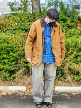 「carhartt」｜「アイテム（その他アウター）」を使った、tummyshigeさん（メンズ・176cm）の冬コーディネート