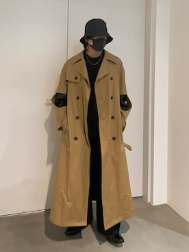 「MR.GENTLEMAN（ミスタージェントルマン）のアイテム（ジャケット/アウター）」を使った、楠大和さん（メンズ・161cm）の冬コーディネート