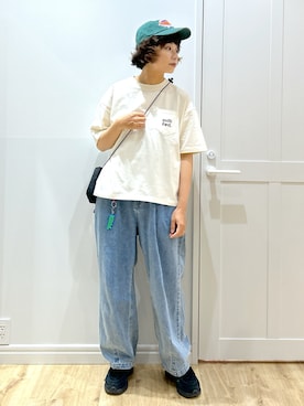 「アイテム（Tシャツ/カットソー）」を使った、MIKOTOさん（レディース・164cm）の夏コーディネート