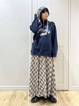 「アイテム（ポーチ）」を使った、MIKOTOさん（レディース・164cm）の冬コーディネート