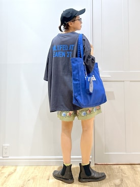 「アイテム（ポーチ）」を使った、MIKOTOさん（レディース・164cm）の夏コーディネート