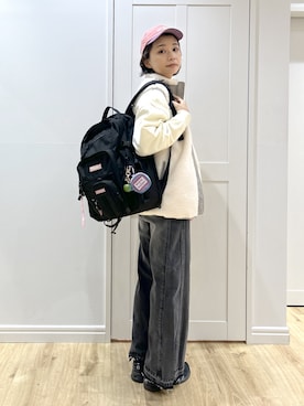 「アイテム（キーホルダー）」を使った、MIKOTOさん（レディース・164cm）の秋コーディネート