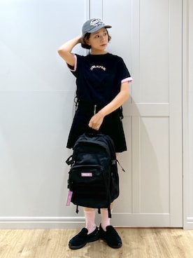 「アイテム（レッグウェア）」を使った、MIKOTOさん（レディース・164cm）の夏コーディネート