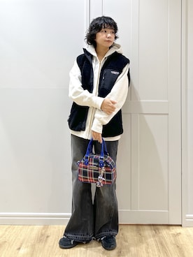 「アイテム（キーホルダー）」を使った、MIKOTOさん（レディース・164cm）の冬コーディネート