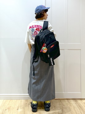 「アイテム（キーホルダー）」を使った、MIKOTOさん（レディース・164cm）の夏コーディネート