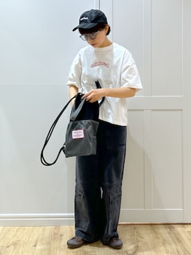「MILKFED.」｜「アイテム（帽子）」を使った、MIKOTOさん（レディース・164cm）の春コーディネート