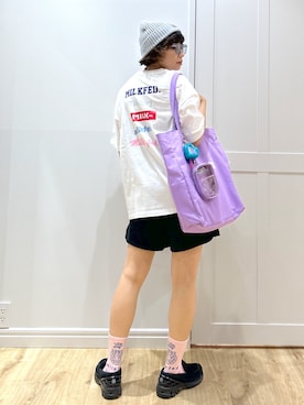 「アイテム（財布/小物）」を使った、MIKOTOさん（レディース・164cm）の夏コーディネート