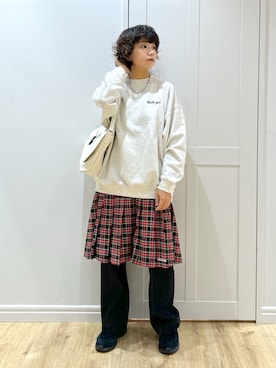 「アイテム（スウェット）」を使った、MIKOTOさん（レディース・164cm）の夏コーディネート