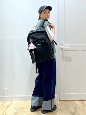 「アイテム（コインケース）」を使った、MIKOTOさん（レディース・164cm）の夏コーディネート