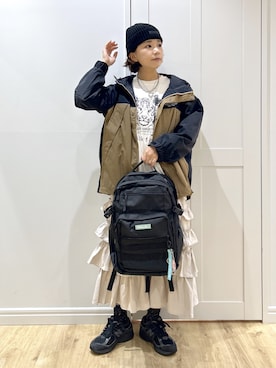 「アイテム（財布/小物）」を使った、MIKOTOさん（レディース・164cm）の秋コーディネート